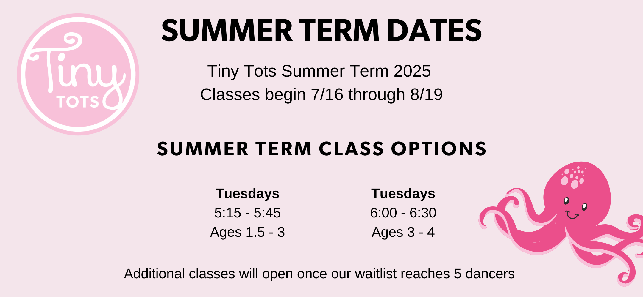 Tiny Tots Summ term 2025