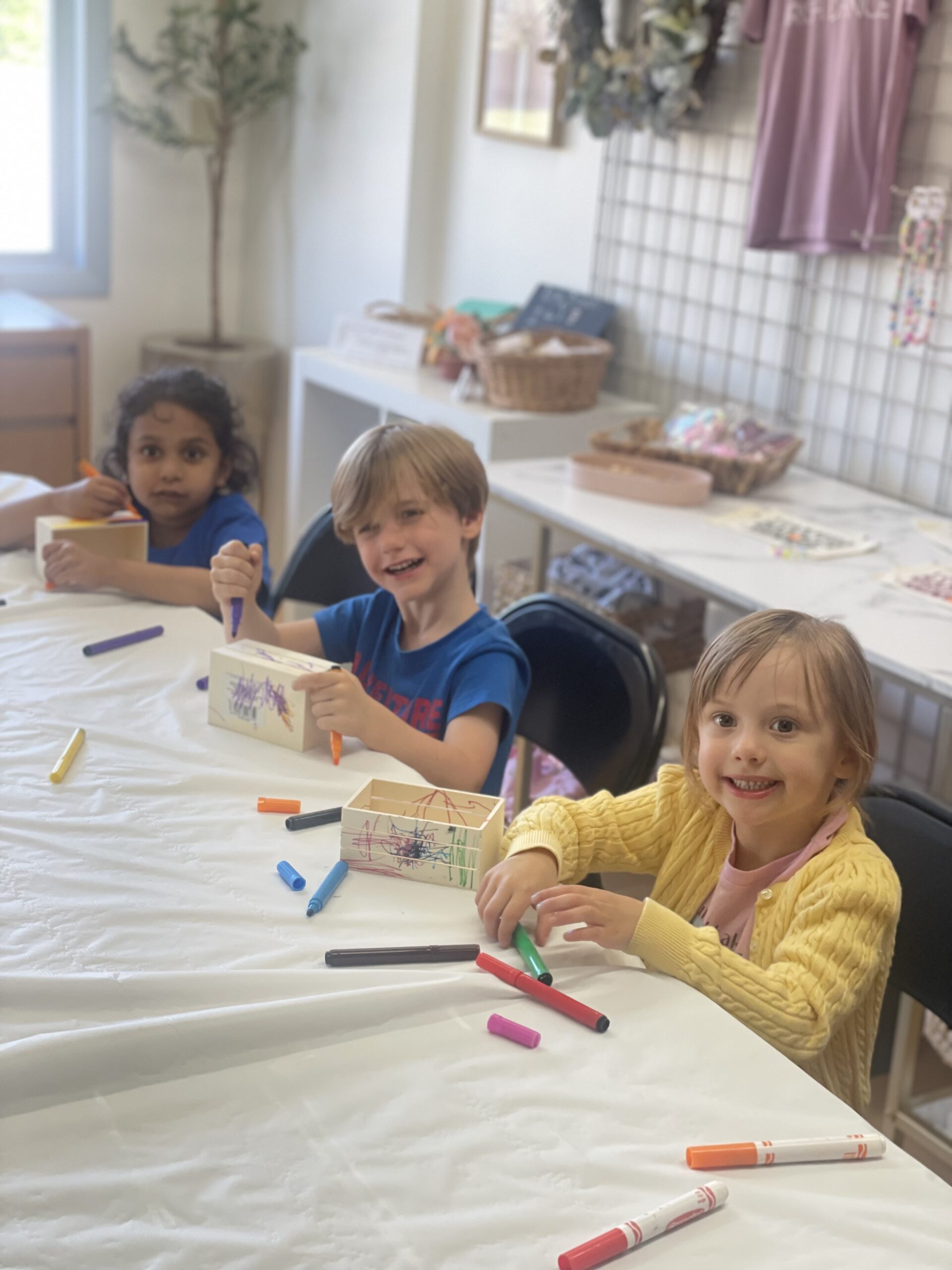 Kids building and creating at summer camps in Broome County NY