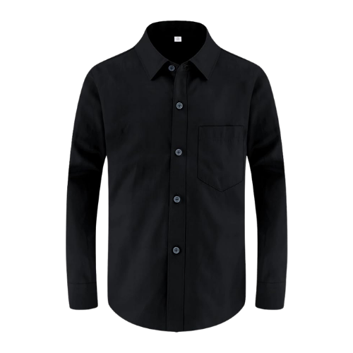 Black dress shirt — Carle Cuties boys performance costume