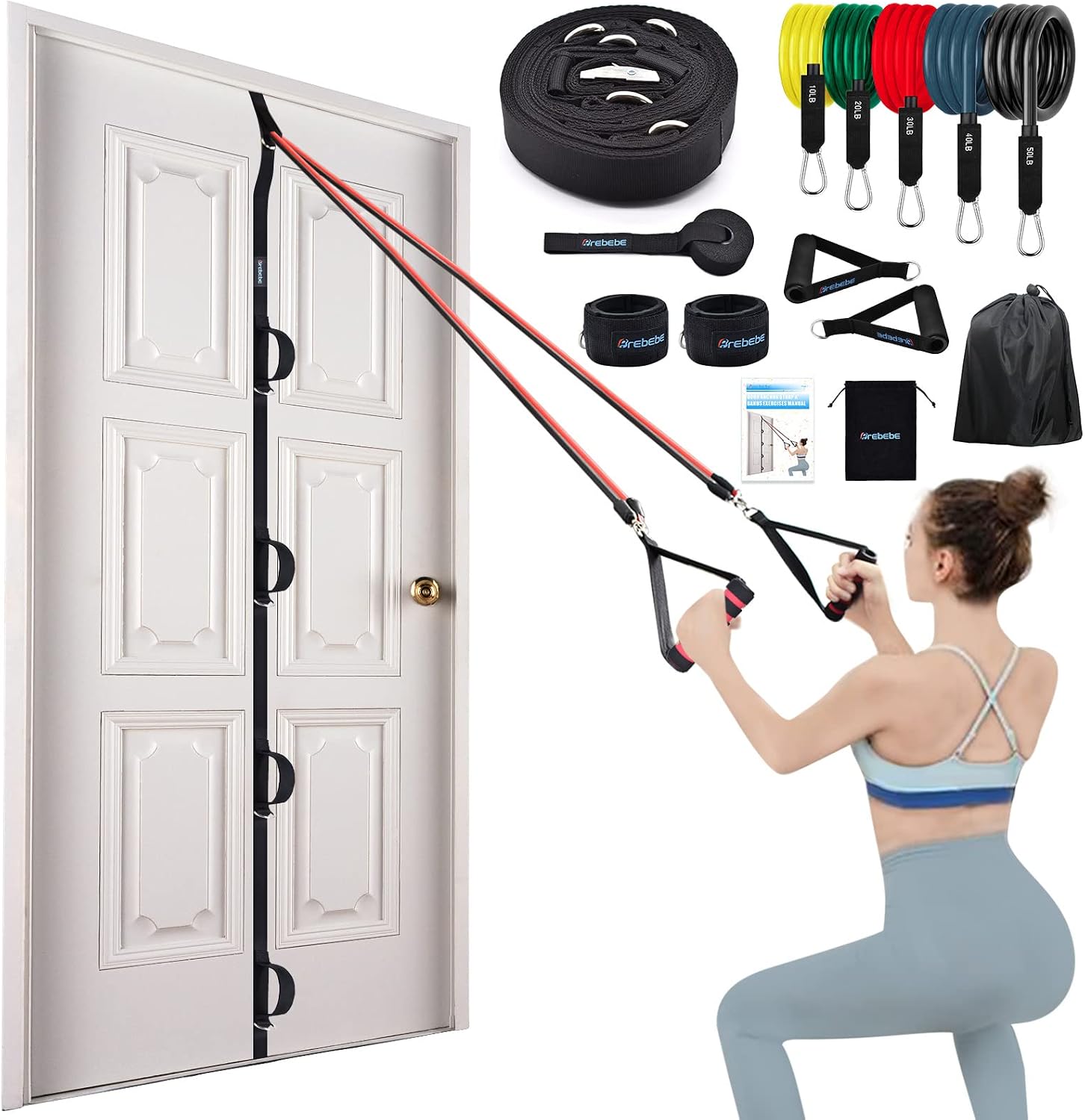 Resistance Band Set w/ Door Anchor